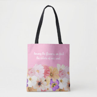 Tote Bag Fleurs en Harmonie : Symphonie des couleurs