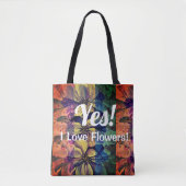 Tote Bag Fleurs Enthousiasme Delphinium Jardinage (Devant)