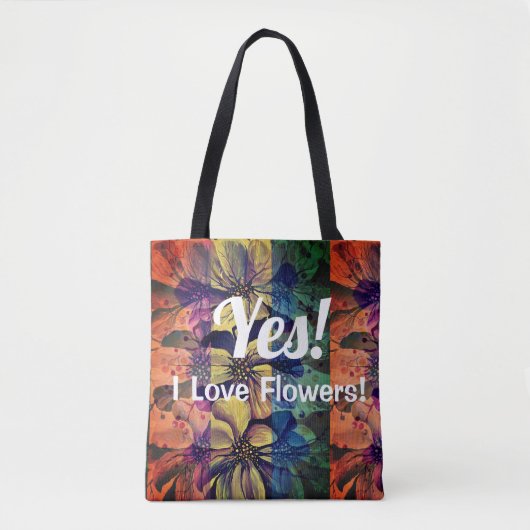 Tote Bag Fleurs Enthousiasme Delphinium Jardinage (Devant)