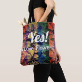 Tote Bag Fleurs Enthousiasme Delphinium Jardinage (De près)