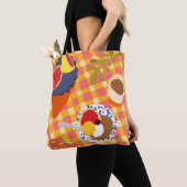 Tote Bag Fleurs et Brunch (De près)