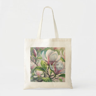 Tote Bag Fleurs et devis Magnolia