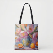 Tote Bag Fleurs et Oranges Vie morte moderne (Devant)