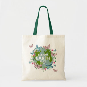 TOTE BAG FLEURS ET PAPILLONS JOYEUSE JOURNÉE DE LA TERRE 20