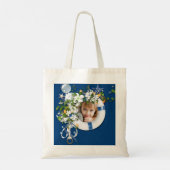 Tote Bag Fleurs et photo de sauvetage nautique (Dos)