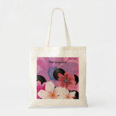 Tote Bag Fleurs et vinyle (Devant)