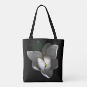 Tote Bag Fleurs | Fleur de Magnolia blanc unique (Dos)