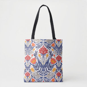 Tote Bag Fleurs folkloriques motif