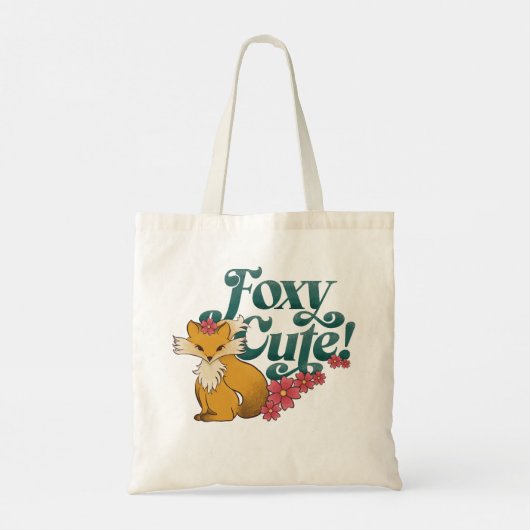 Tote Bag Fleurs Foxy Cute (Dos)