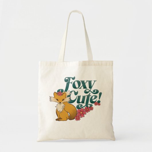 Tote Bag Fleurs Foxy Cute (Devant)