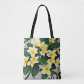 Tote Bag Fleurs Frangipani blanches (Devant)