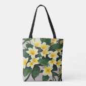Tote Bag Fleurs Frangipani blanches (Dos)