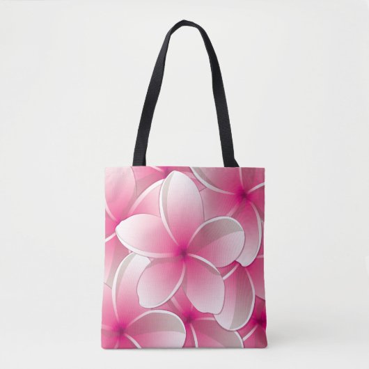 Tote Bag Fleurs frangipaniennes lumineuses (Devant)