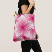 Tote Bag Fleurs frangipaniennes lumineuses (De près)