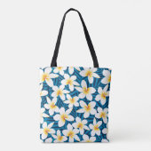 Tote Bag Fleurs frangipaniennes tropicales (Dos)