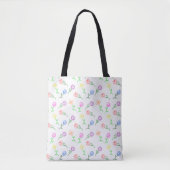 Tote Bag Fleurs géométriques (Devant)