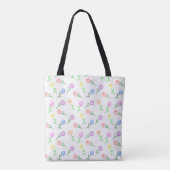Tote Bag Fleurs géométriques (Dos)