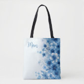 Tote Bag Fleurs Hawaiiennes bleues Tropical Flowian Flower  (Devant)