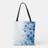 Tote Bag Fleurs Hawaiiennes bleues Tropical Flowian Flower  (Dos)
