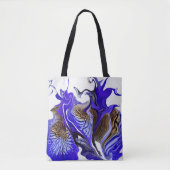 Tote Bag Fleurs Iris Violets (Devant)