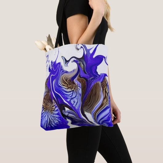 Tote Bag Fleurs Iris Violets (De près)