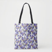 Tote Bag Fleurs Iris Violettes (Devant)
