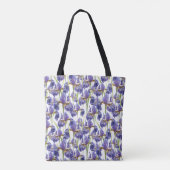 Tote Bag Fleurs Iris Violettes (Dos)