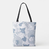Tote Bag Fleurs japonaises blanches Delicate Arrière - plan (Dos)
