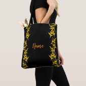 Tote Bag Fleurs jaunes (De près)