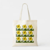 Tote Bag Fleurs Jaunes Élégant Floral (Dos)