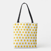 Tote Bag Fleurs jaunes et oranges et blanches (Dos)