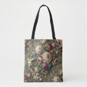 Tote Bag Fleurs 🩸 langue écaillée - gothique victorien (Devant)
