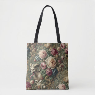 Tote Bag Fleurs 🩸 langue écaillée - gothique victorien