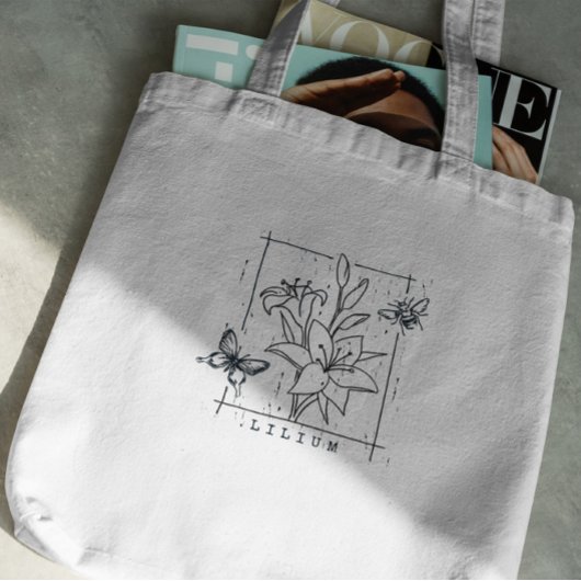 Tote Bag Fleurs Lily