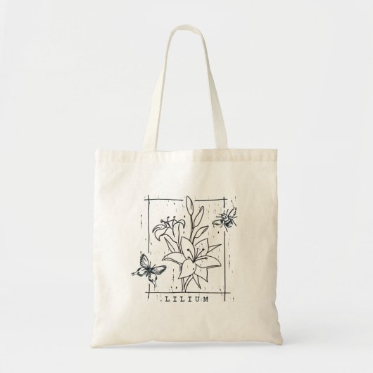 Tote Bag Fleurs Lily (Devant)