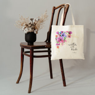 Tote Bag Fleurs lumineuses et Mère d'or de la mariée