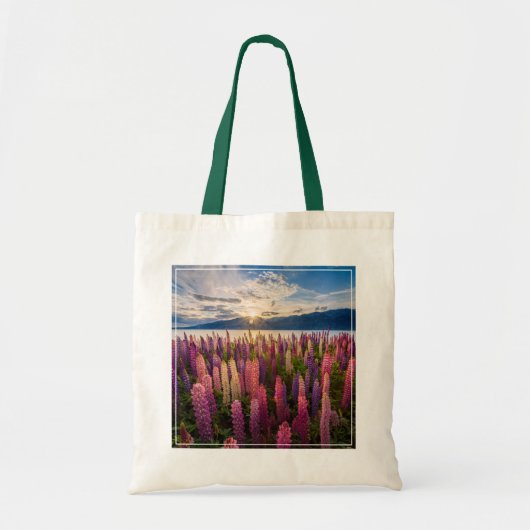 Tote Bag Fleurs | Lupines Nouvelle-Zélande (Devant)