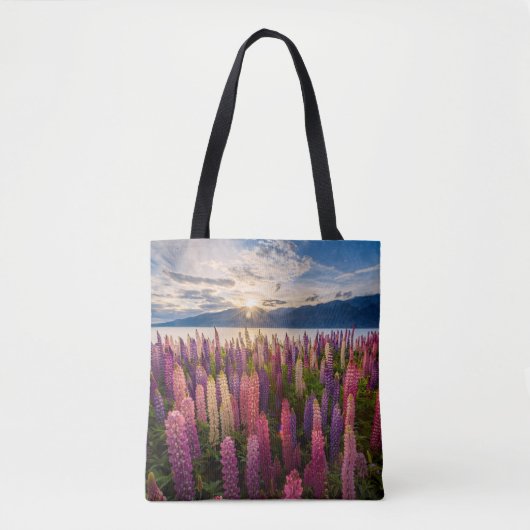 Tote Bag Fleurs | Lupines Nouvelle-Zélande (Devant)