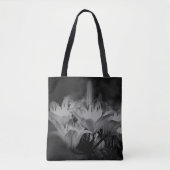 Tote Bag Fleurs Lys En Noir Et Blanc (Devant)