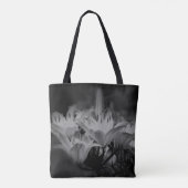 Tote Bag Fleurs Lys En Noir Et Blanc (Dos)