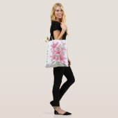 Tote Bag Fleurs Lys Roses Personnalisées (Sur le modèle)