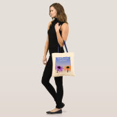Tote Bag fleurs marguerites merci (Devant (modèle))
