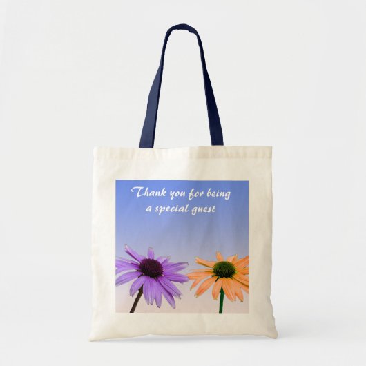 Tote Bag fleurs marguerites merci (Devant)