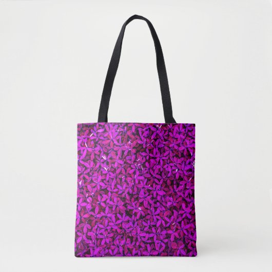 Tote Bag Fleurs Mignonnes Violettes (Devant)