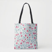 Tote Bag Fleurs minuscules : Aquarelle transparente (Devant)