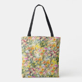 Tote Bag Fleurs Minuscules Champ : Aquarelle Lumineuse. (Dos)