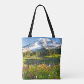 Tote Bag Fleurs | Mt. Rainier Fleurs sauvages (Dos)