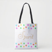 Tote Bag Fleurs multicolores modernes en blanc (Devant)