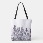 Tote Bag Fleurs noires et blanches (Dos)