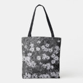 Tote Bag Fleurs noires et blanches (Dos)